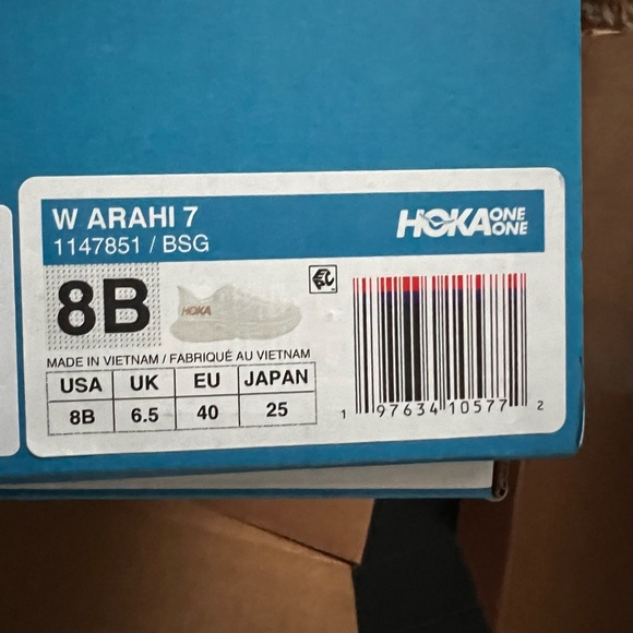 NEW IN BOX Hoka One Arahi 7 Rose Gold Blanc de Blanc Womens Size 8 - Picture 4 of 12
